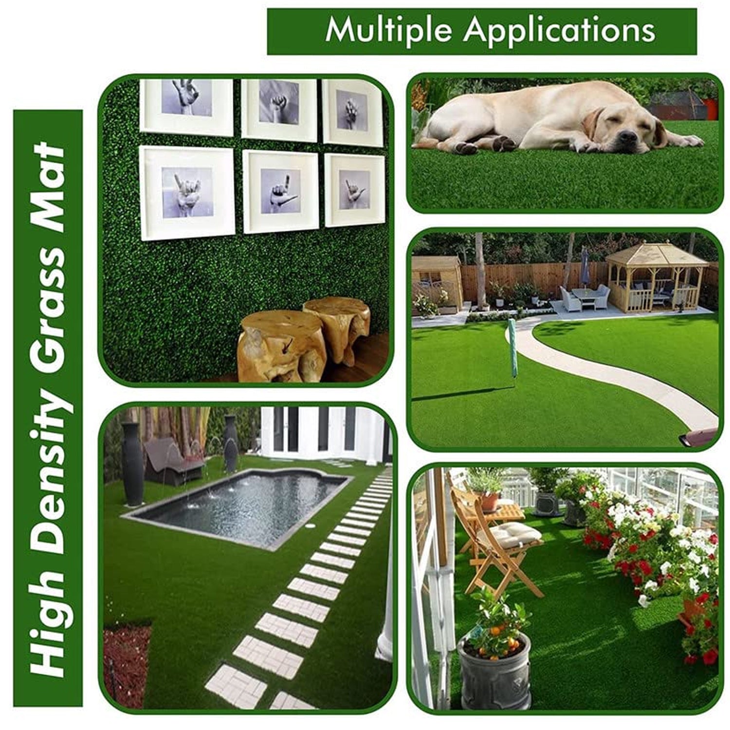 0612 Artificial Grass For Balcony Or Doormat Soft And Durable Plastic Turf Carpet 58x38cm 0612 Artificial Grass For Balcony Or Doormat Soft And Durable Plastic Turf Carpet 58x38cm